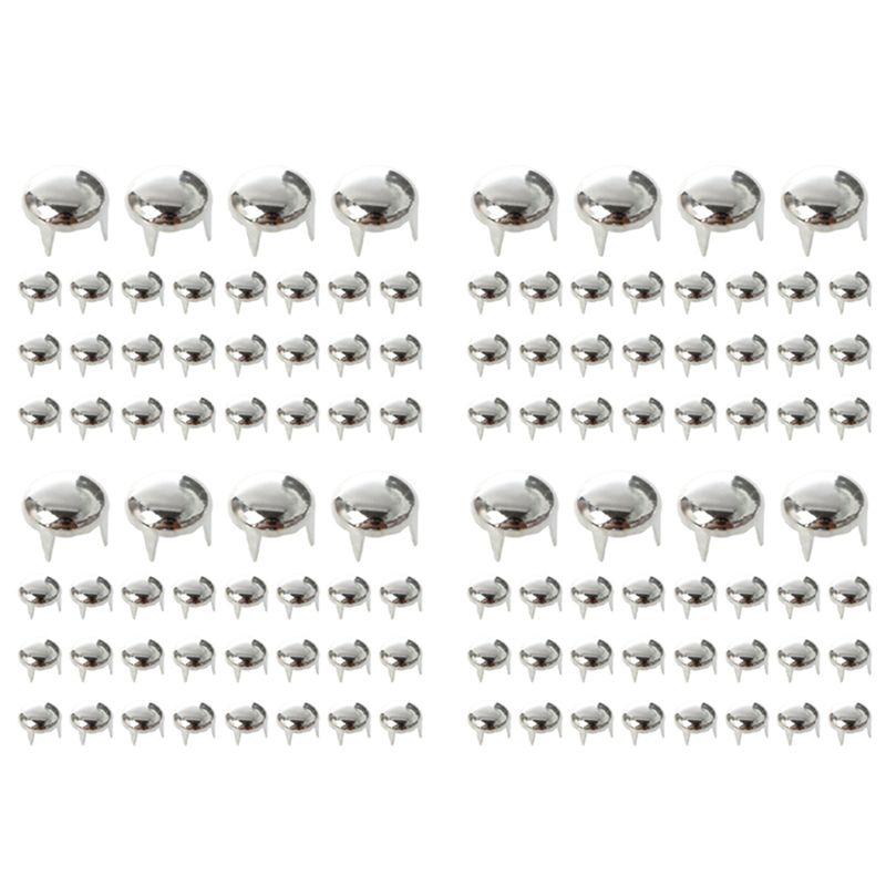 

ABWR-800X Copper 8Mm Silver Round Cone Rivet Rivet Punk Decoration Rivet Rivet Silver серебряный