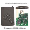 433MHz ID46-PCF7952A Chip Keyless Smart Card Key for Renault Megane 3 Fluence Scenic Laguna Koleos Car Key Fob 4 Button