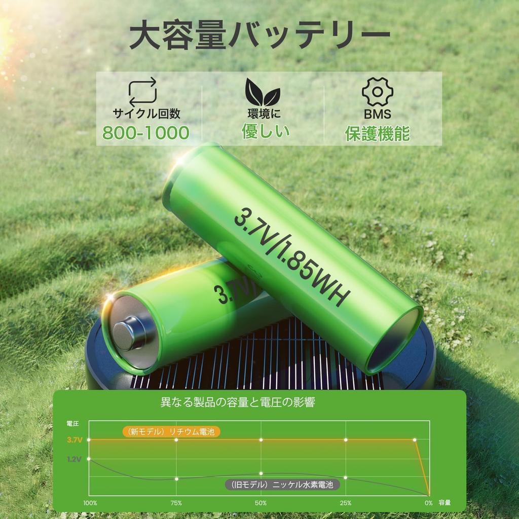 BITPOTT Solar Outdoor Automatic Garden Lights of IP65 3 Garden Path Suitable for Flower and Landscapes Lights, On/Off, (Set 8), Waterproof, Stylish,