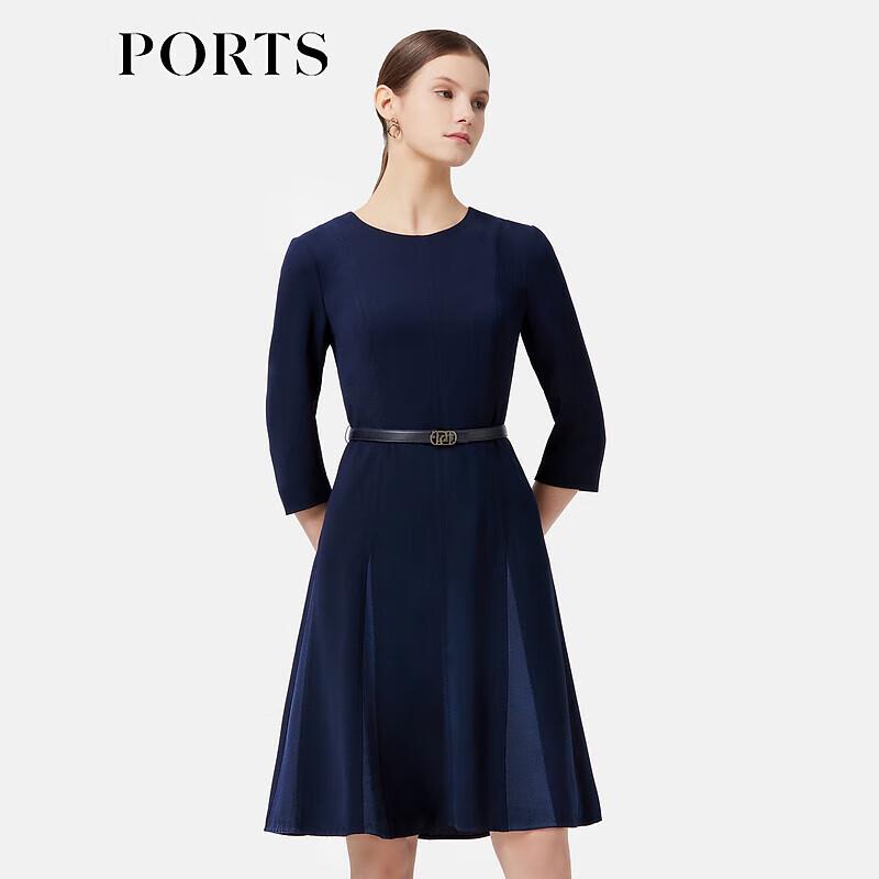 

PORTS Women s Autumn/Winter Belted A-Line Midi Dress XS