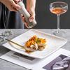 Nordic Ceramic Stone Texture Square Dinner Plate