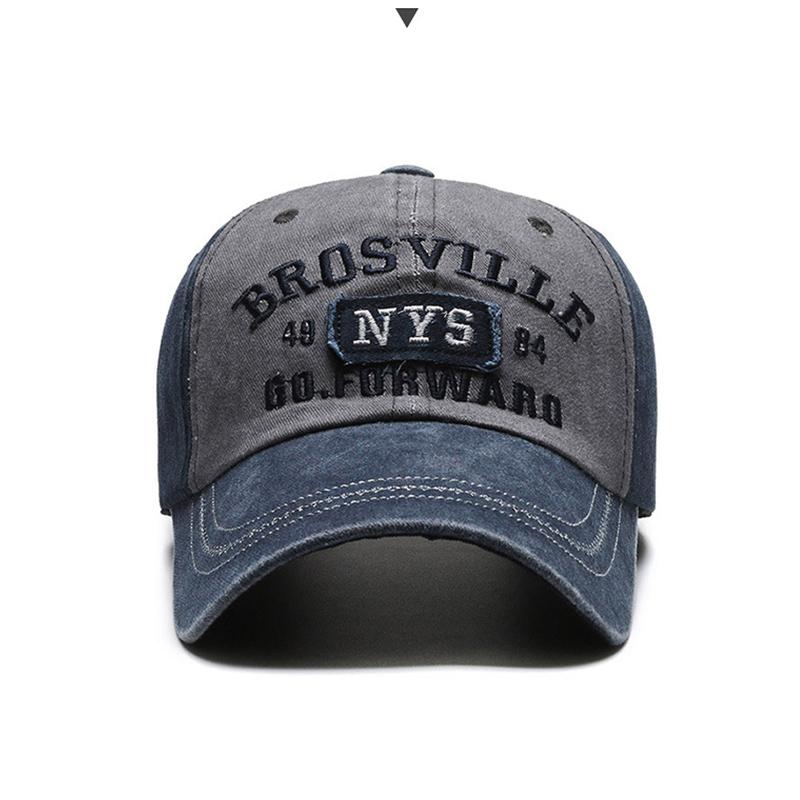 Distressed Vintage Trucker / Baseball Cap Cotton Men Women Adjustable Denim Hat