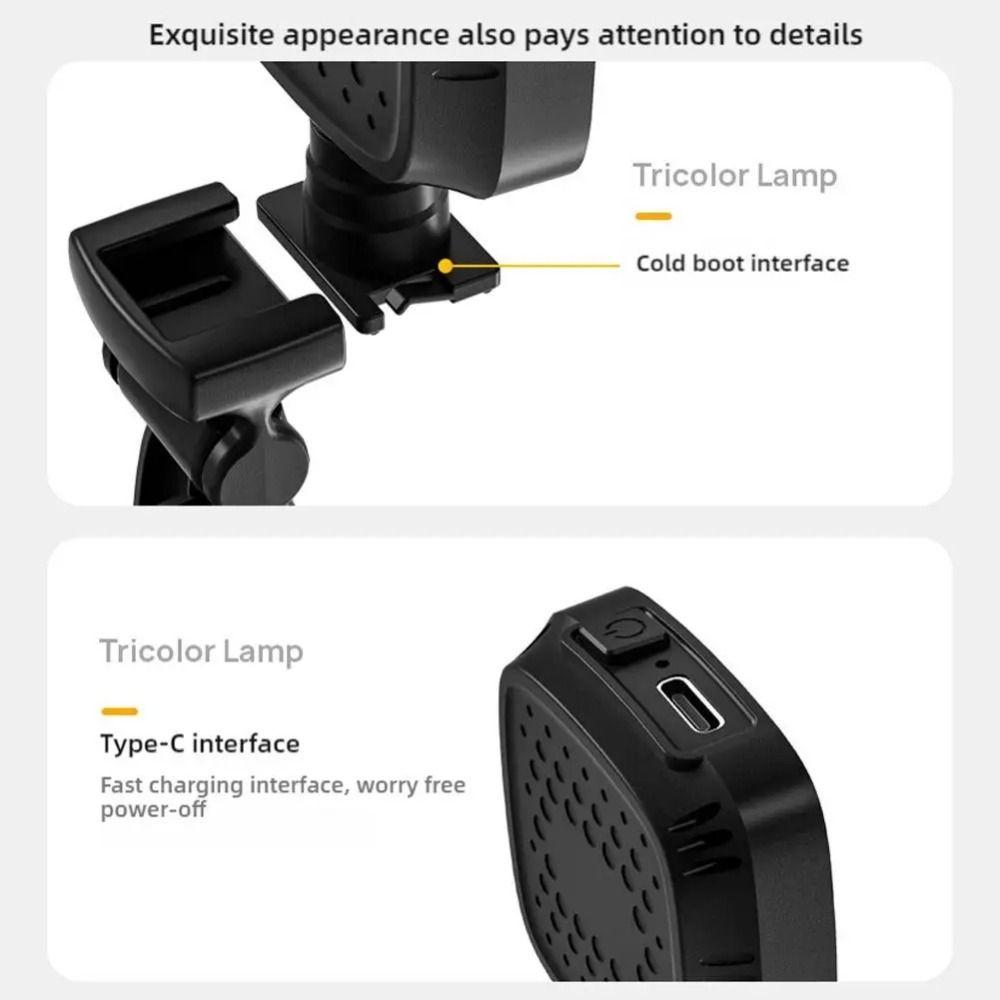Adjustable Brightness Portable LED Selfie Light 3 Color Light Clamp Photography Light  Night