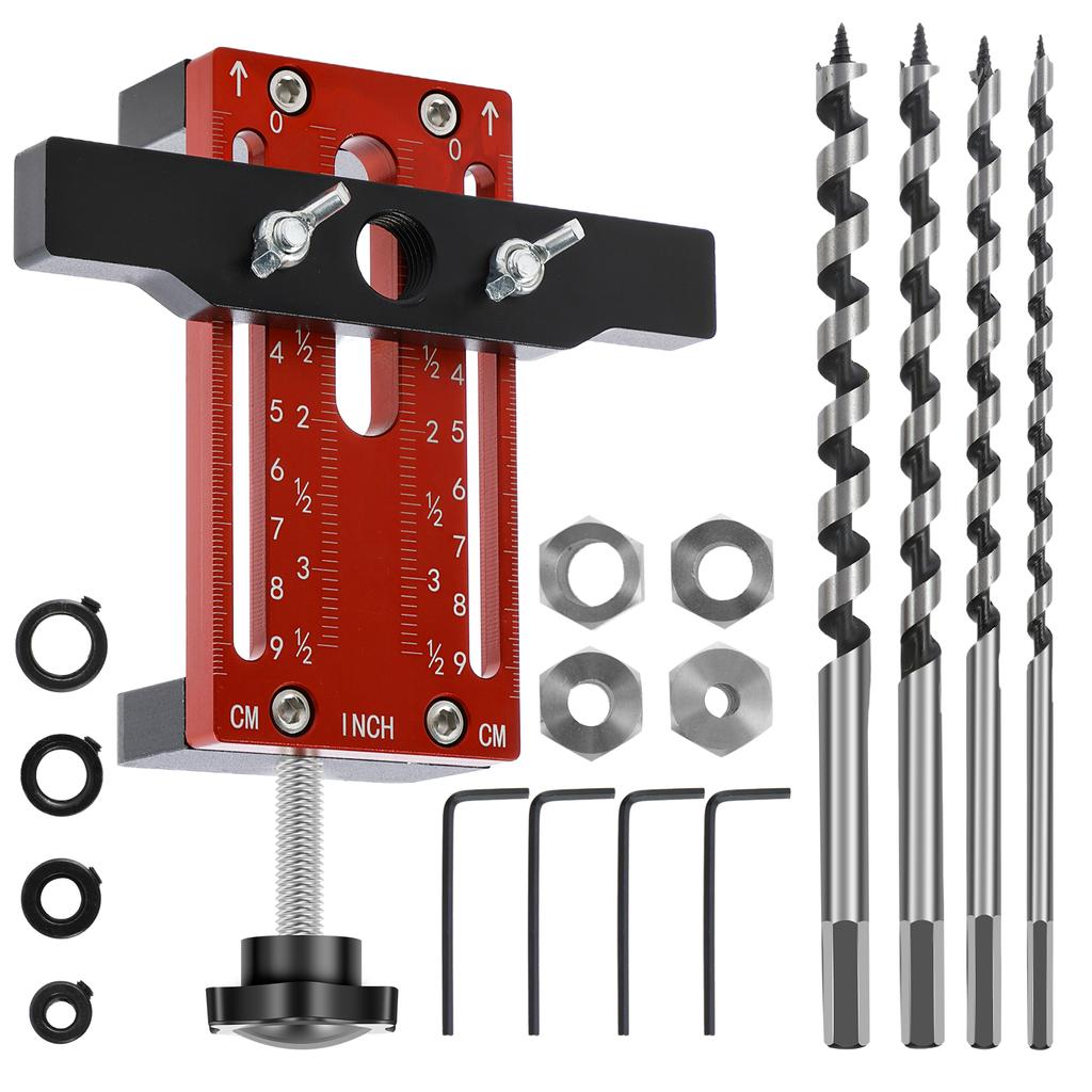 Cabinet Door Mounting Jig Adjustable Cabinet Door Installation Locator Aluminum Alloy Hinge Installation Jig Tool Portable