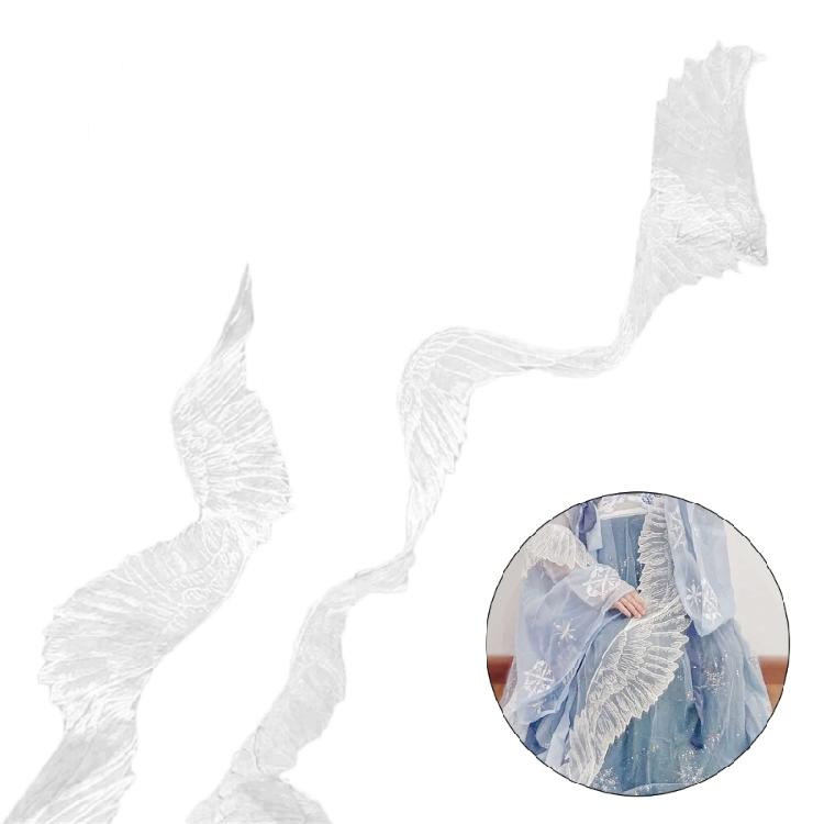 Châle en Dentelle Aile de Papillon Fille Costume Ancien Chinois Foulard Châle de Soirée
