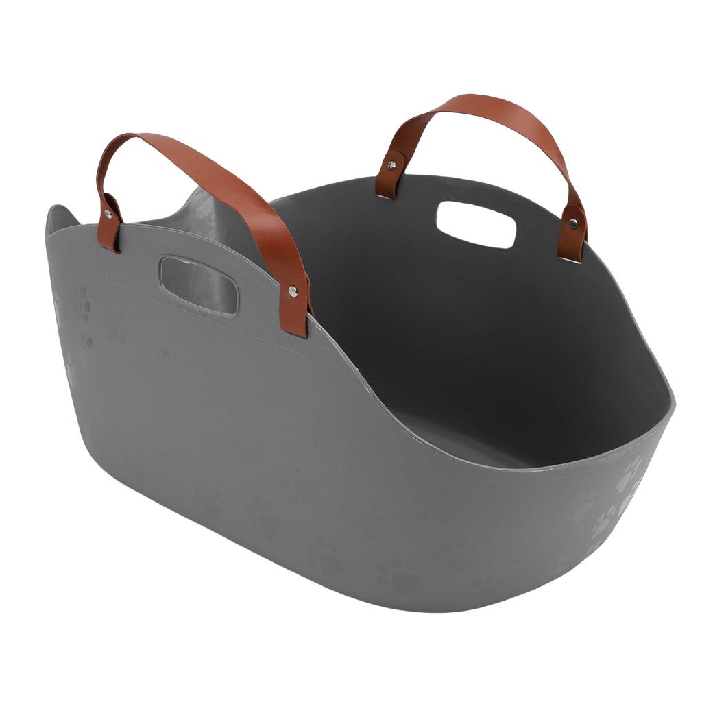 Portable Cat Litter Box Super Large Capacity   Proof Handheld Cat Litter Box Basket for Travel