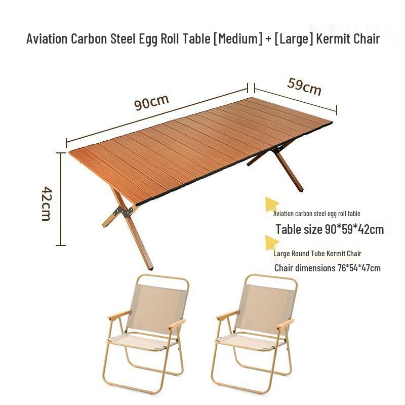 Conjunto Portátil Ultraleve de Mesa Dobrável e Cadeiras de Alumínio para Acampamento ao Ar Livre e Piqueniques