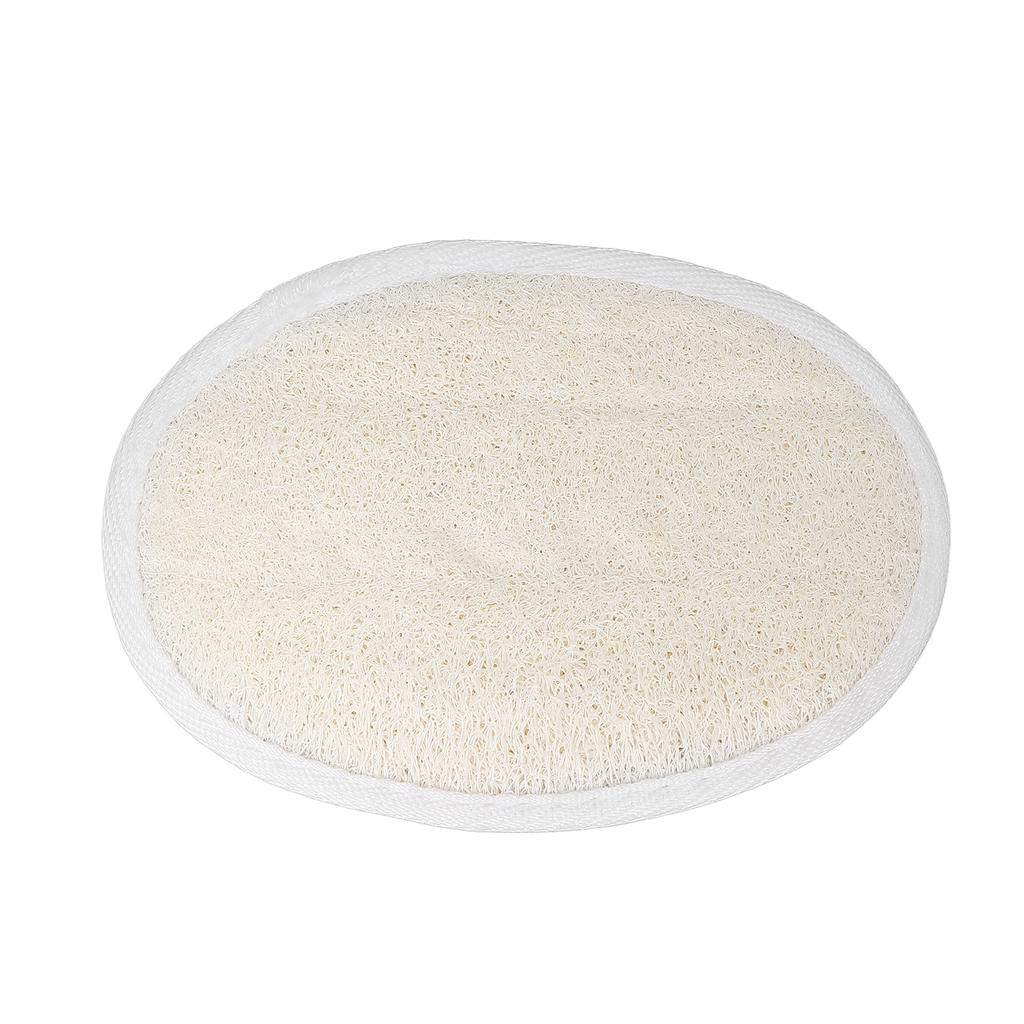 Loofah Pad Exfoliating Cleaning Soft Bathing Sponge Scrubber with Elastic Band for Facial Body