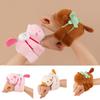 Simulation Plush Doll Slap Bracelet Wagging Tail Capybara Plush Wrist Band  Birthday Gift