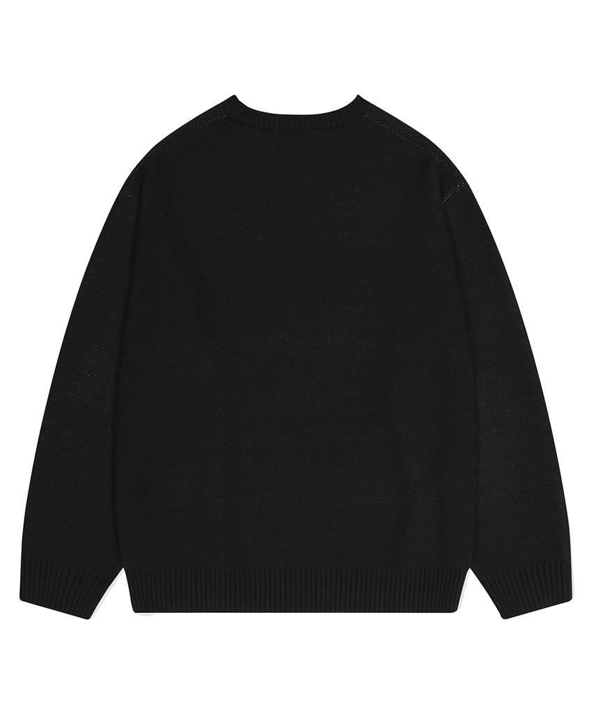 MAHAGRID Fantasia Knit Sweater Black(Mg2Dfmk623A)