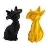 3D Printed Cat Figurine Minimalist Modern Elegant Cat Sculpture Small Collectible Animal Statue