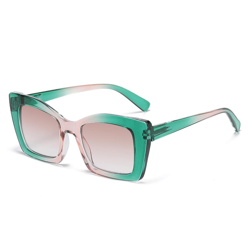 Fashionable Large Frame Progressive Reading Glasses with PC Spring Temple and High-Definition Lenses