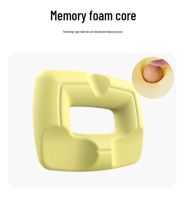 Ortopedický kostrční polštář pro úlevu od hemoroidů, těhotenství a podporu při zlomeninách s pohodlím pro záda a boky