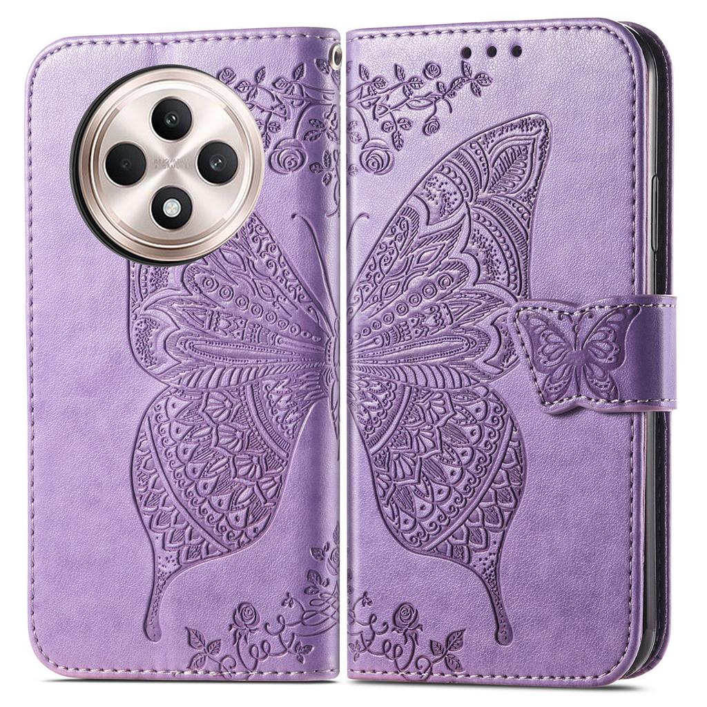 For TECNO Spark 30C 4G Case PU Leather Wallet Phone Cover Butterfly Pattern