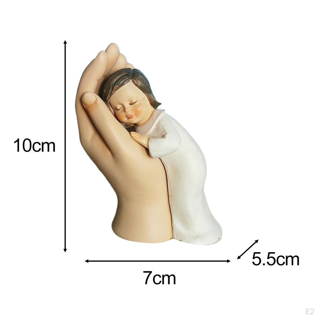 Baby Figurine Sculpture Cute Tabletop Ornament Decorative Statue for Bedroom Centerpiece Entrance