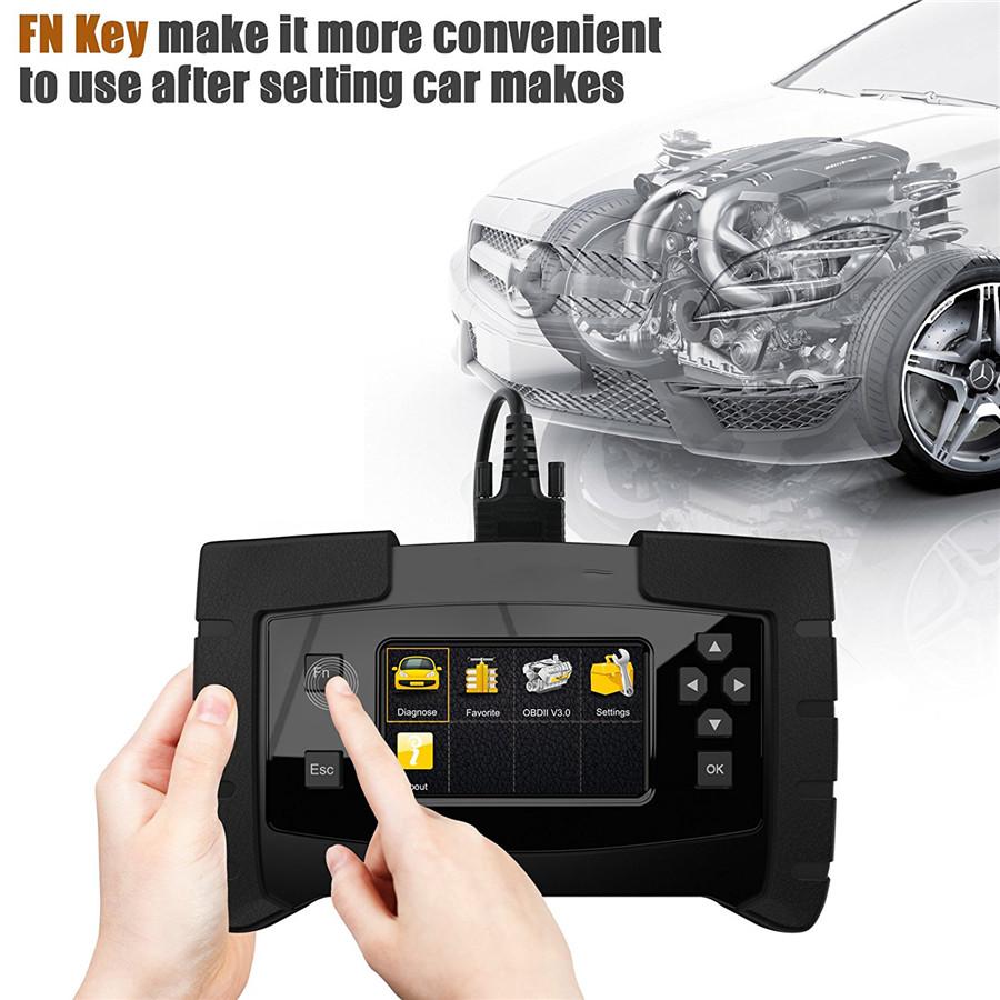 Professional Diagnostic Tools Automotive OBD2 OBDII Scaner With Full
