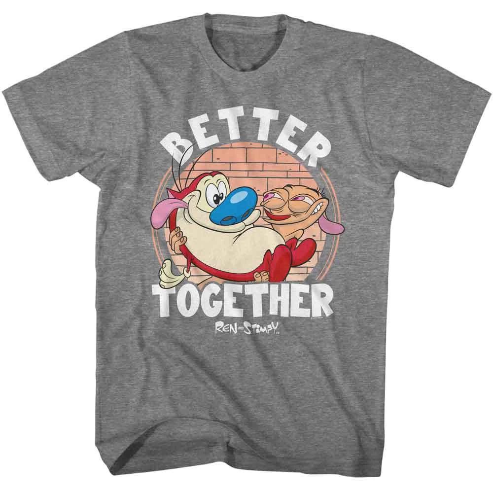 Ren And Stimpy Better Together Graphite Heather TV  Children s T-shirt 120