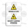 Mfoever  Private Property Metal Sign Beware of Dog Security Warning No Trespassing Notice Restricted Areas Enter At Own Risk Plaque