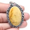 Pendant Wild Horse Jasper Gemstone Valentine'Day Gift Silver Jewelry 2.25"