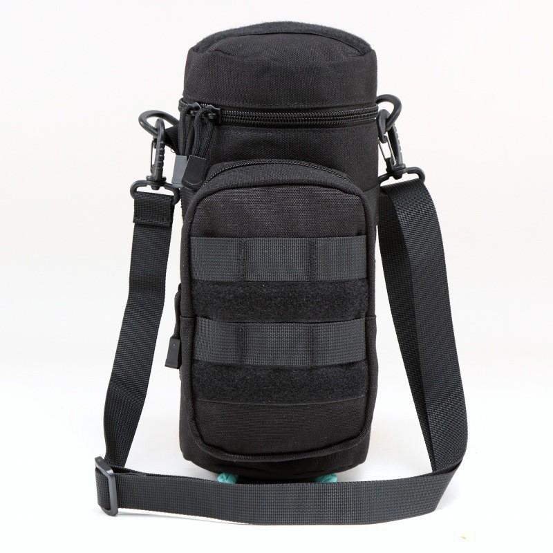 Venkovní 1000D Taška na láhev s vodou Kamuflážní Ramenní Crossbody Molle Příslušenství Závěs na opasek Vojenský Fanoušek Kryt na termohrnek