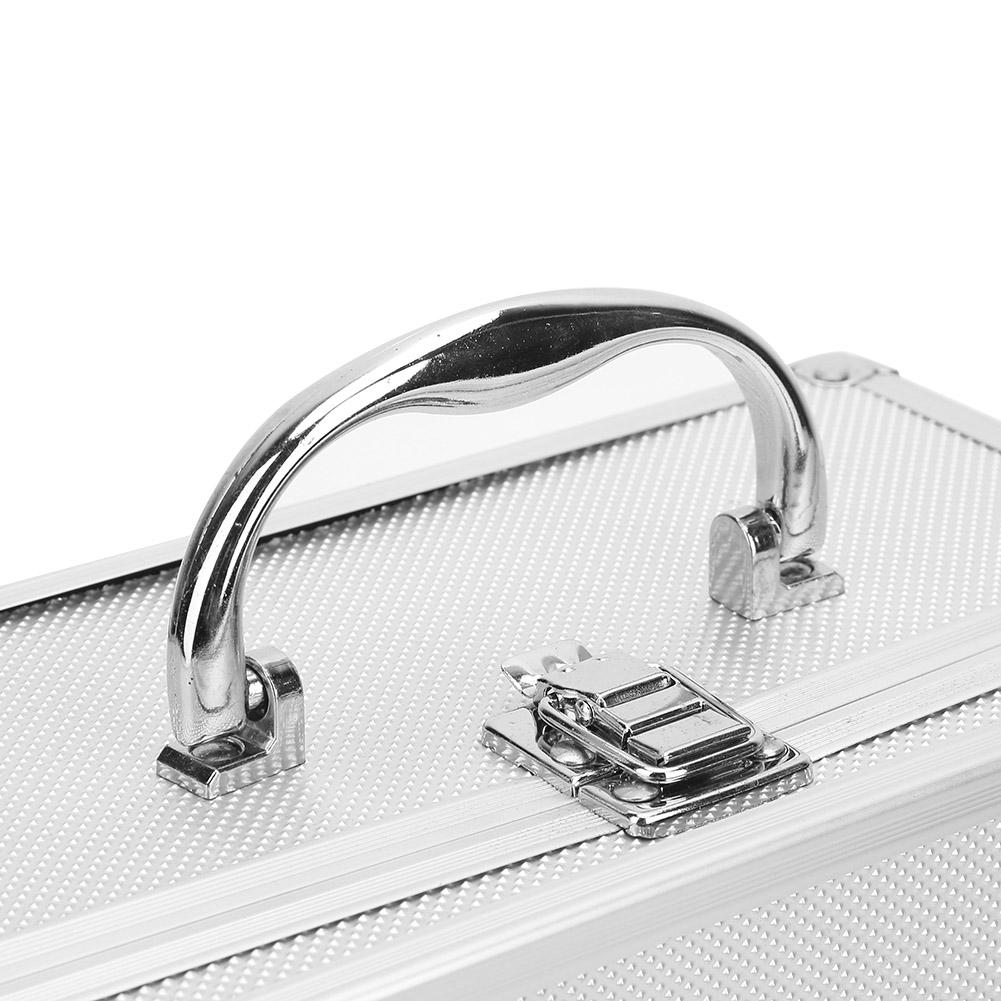 230*150*125mm Cutie de scule din aliaj de aluminiu, portabilă, vitrină, cutie pentru instrumente, cutie de scule, cutie de scule din aluminiu, vitrină portabilă