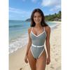 Sexy mehrfarbiger Badeanzug für Damen, lässig, für Strand, Outdoor, Urlaub, Schwimmen