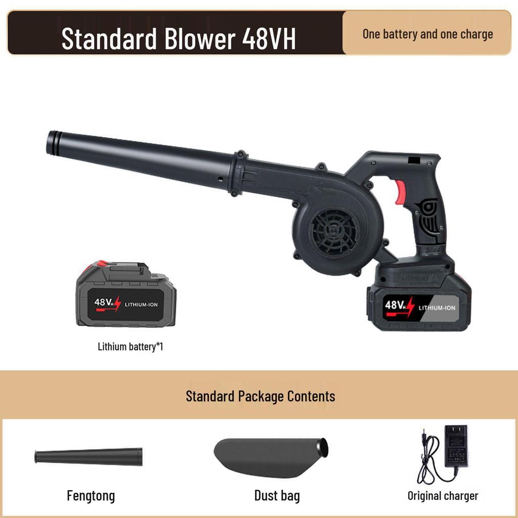 Portable Dual-Purpose Blower: Outdoor Barbecue & Dust Cleaning, High-Power Handheld Blower with Blowing and Suction Functions