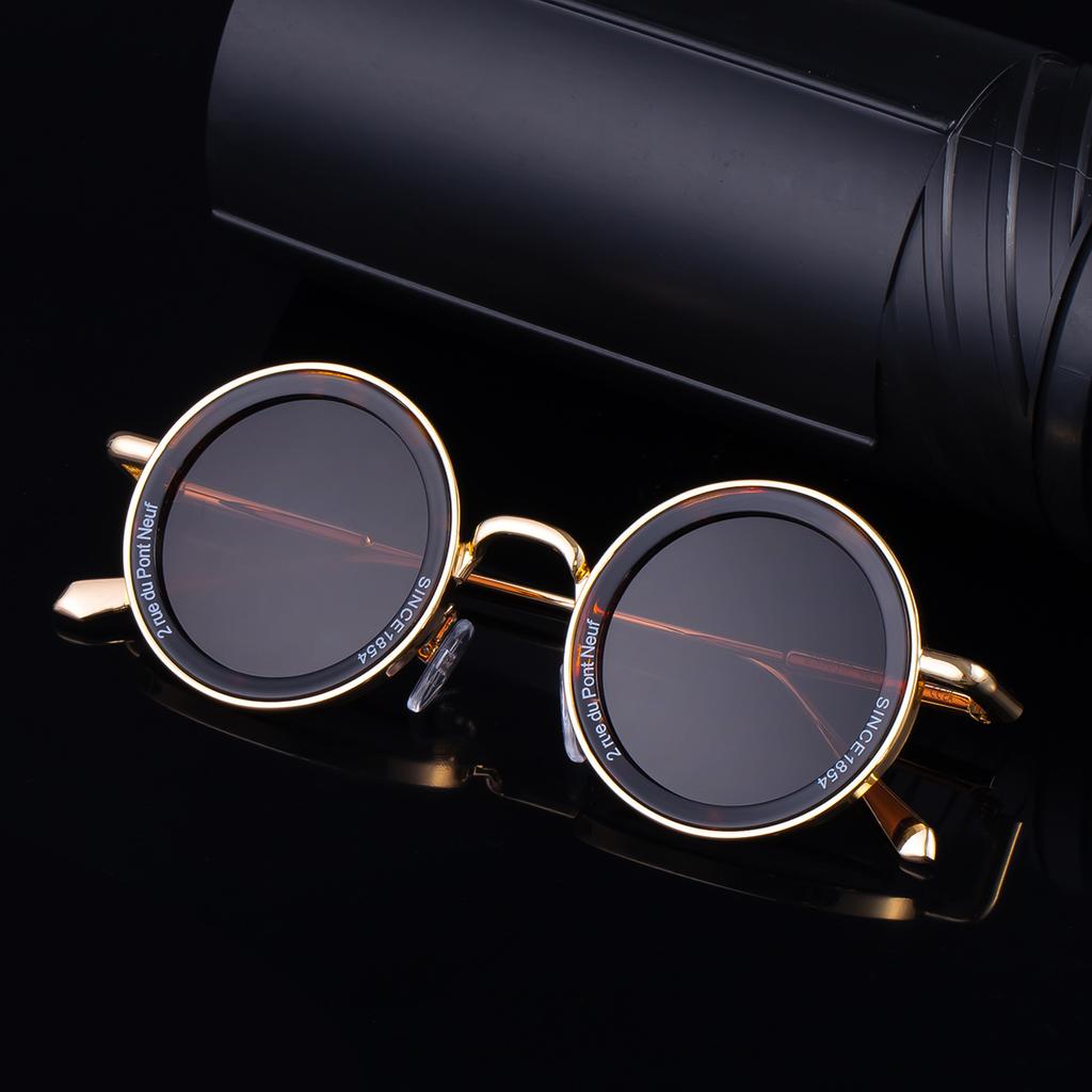 JYL TS Men's Round - Retro Unique Sun-Protective Sunglasses ZS-98317