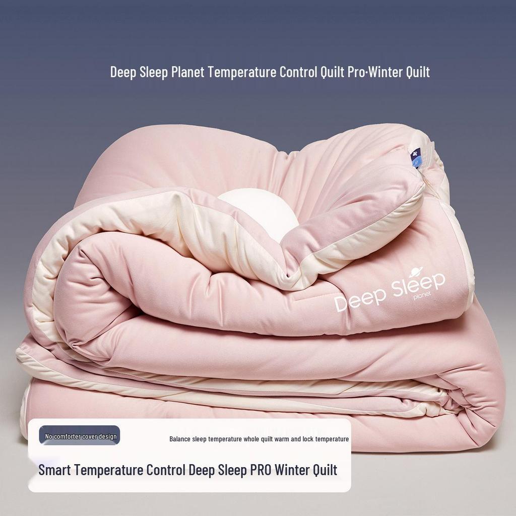 Deep Sleep Temperature-Control Knit Cotton Quilt, All-Season, Thickened for Autumn/Winter