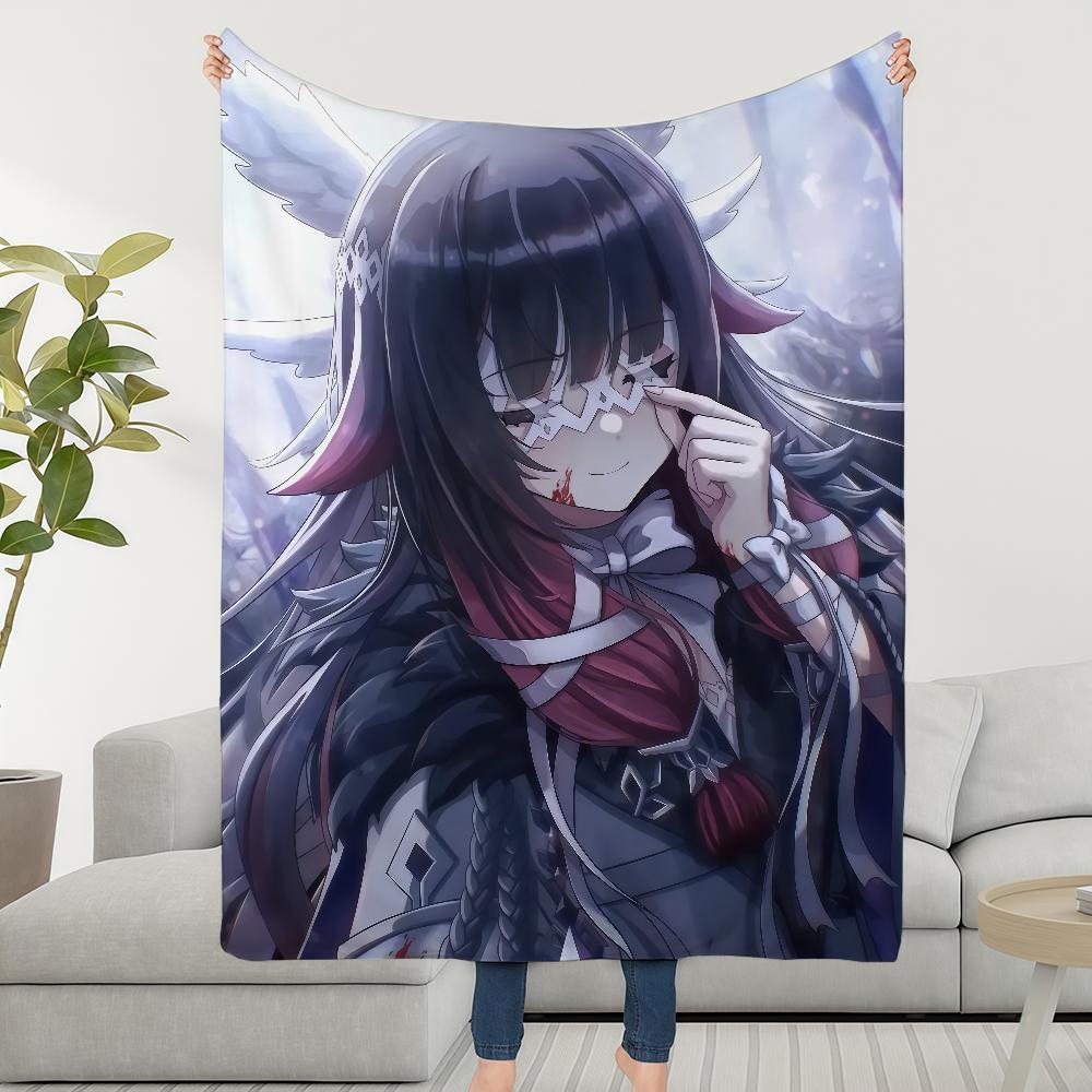 

Impact Blanket Throw Super Cosy Genshin Columbina Plush Living Room Sofa Couch Childish Birthday Gifts 75cmx90cm