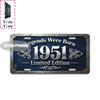 Vintage Distressed City Name Year Text Slogan License Plate Metal Tin Sign Retro Wall Decor For Bar Cafe Home Garden