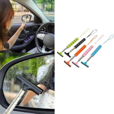 Multifunctional Car Rearview Mirror Telescopic Wiper Wiper Wash Car Window Front Windshield Rainproof Cleaning Brush Scraper