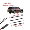 4 Pezzi Guscio in Gomma per Finestrini Nero o Cromato per Toyota 4Runner 75711-35011 2009-2020 Guarnizione Vetro Esterna