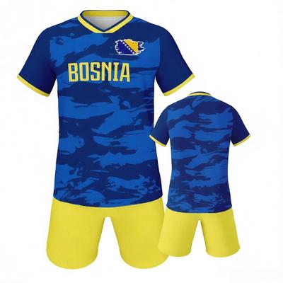 Maillot de Football Bosnie Uniforme de Football Équipe de Jeunes Kit d'Entraînement