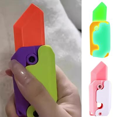 Fidget Toy Hidden Blade Design Glow-in-the-Dark 3D-Druck Cutter Toy Stress Relief Sensory Toys für Erwachsene