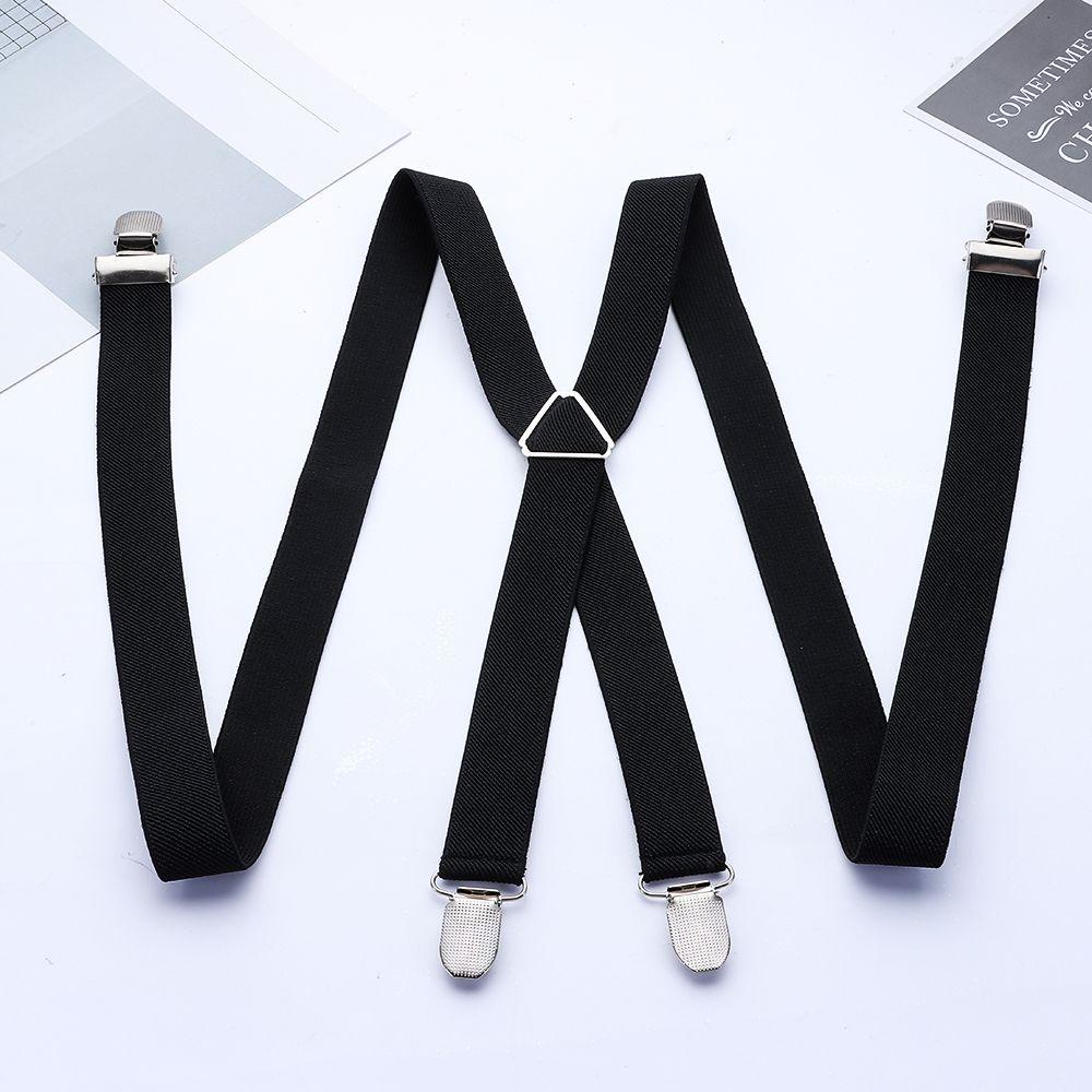 Apparel Accessories Sturdy Elastic Clip-on Adjustable Braces Suspenders Trousers Belt Strap Clip