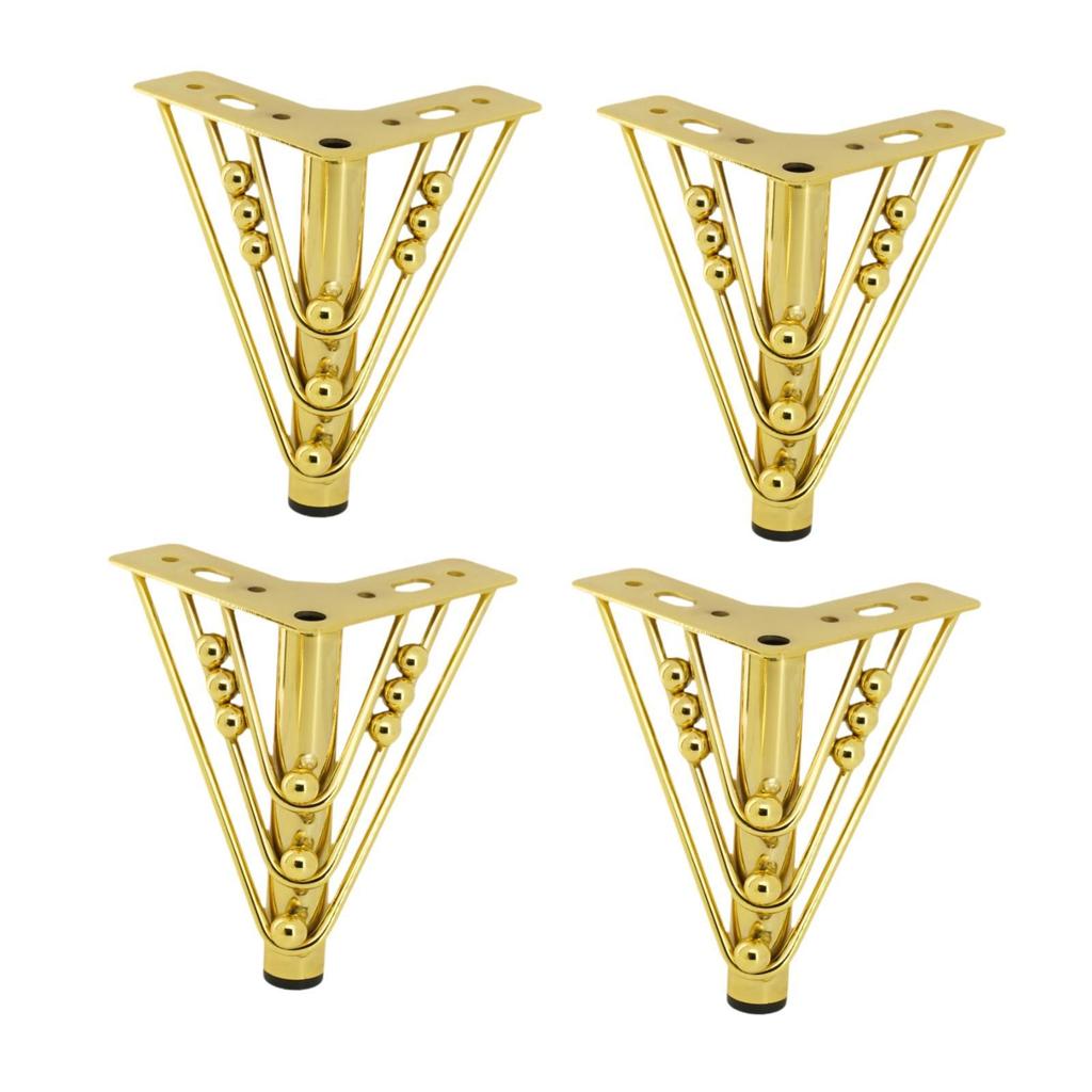 Replacement Furniture Legs Metal Triangle Cabinet Feet Set for Furniture Lifting Durable Sofa Table Bookcase Parts