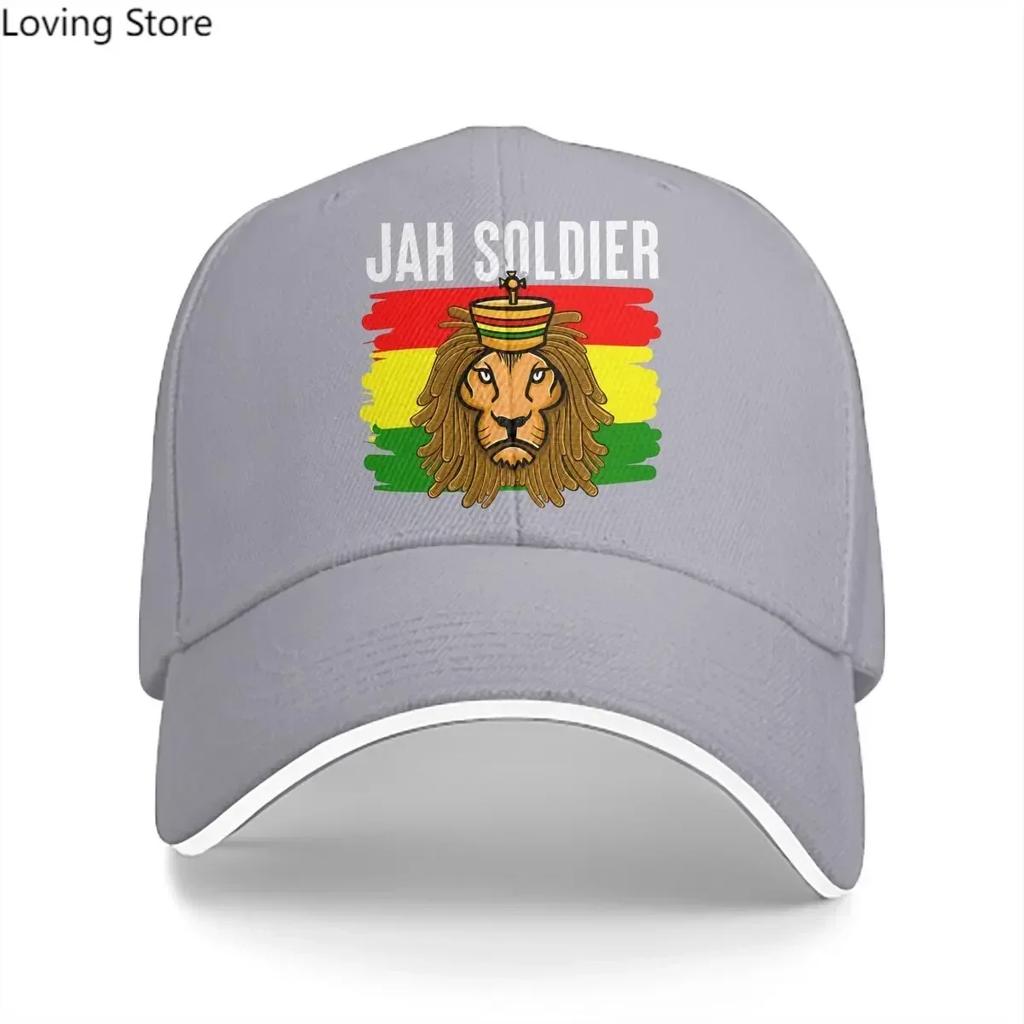 Jah Soldier Reggae Lovers Baseball Cap Unisex Hats Women Visor Protection Snapback Jamaica Lion Caps