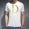 Men T Shirt O Neck White Tees Top New Summer Casual Letter Printed Streetwear Short Sleeve Tops Fashion Commuter T-Shirt Clothes