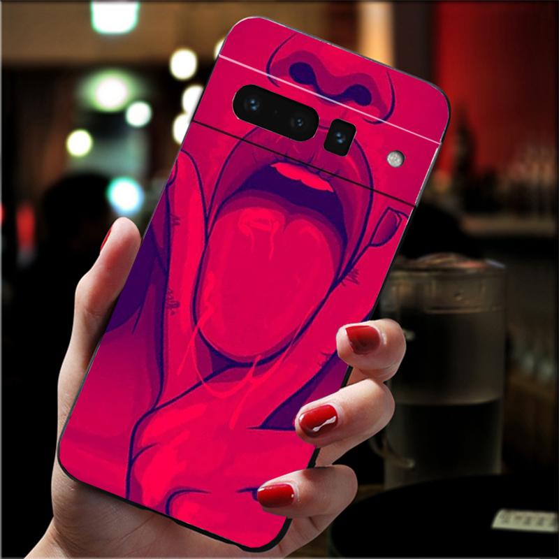 

Phone Case For Google Pixel 10 9 Pro XL 9A 8 7 6 Pro Pixel 8A 7A 6A Pixel 8 7 6 5 Sexy lip Pixel 9 Pro XL