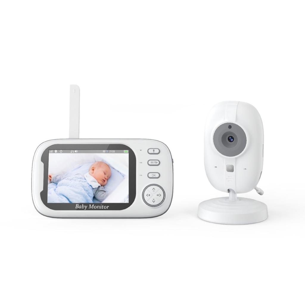 3.5 Inch Baby Monitor with Real-Time Two-Way Audio, HD Baby Safety Camera, Digital Care Monitor, White