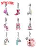 Original Shoes Series Charms Boots Flip-Flops Ballet Shoes Copper Beads Pendant Fit Women Diy Bracelet Making Jewelry Gifts