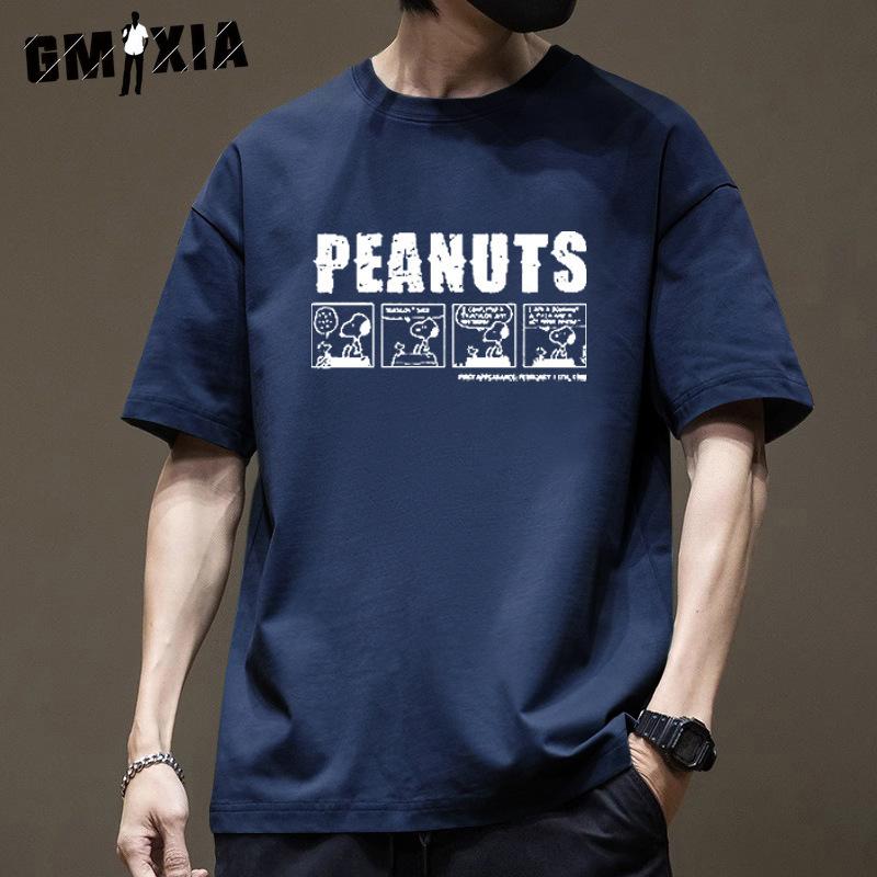 

GMXIA Men s Fashion Casual Summer Spring Tops & T-shirts XXXL кавовий