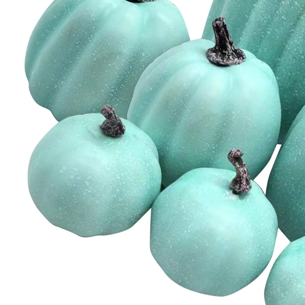 7 Pcs Artificial Pumpkin Cute Lifelike Foam Pumpkins for Autumn Holiday Decor