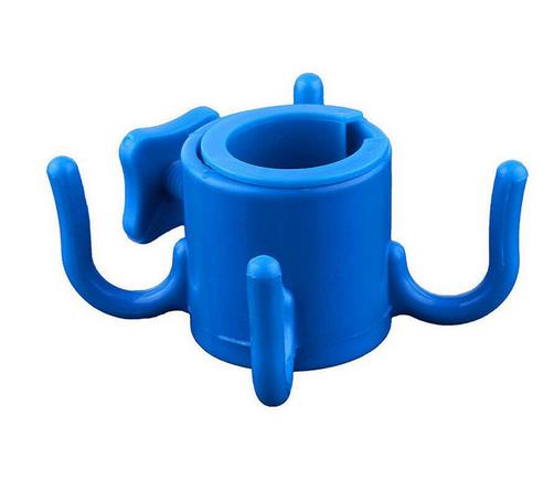 

Гачок для пляжної парасольки, що висить, застібка для походу на природу, 4 зубці для рушників, сумки, шапки, аксесуари для басейну синій