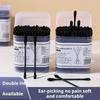 Black Cotton  Blackhead Earpick Disposable SwabsDouble-ended Cotton Swabs Japanese Earpick Cotton Swabs New Boxed Clean