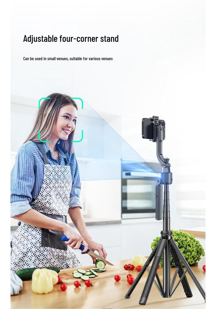 C17 Intelligenter Selfie-Stick & Stativ mit Gesichtserkennung für Live-Übertragungen