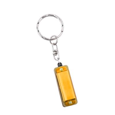 SWAN Keychain Harmonica 4 Holes 8 Tones Key of C Small Harmonica Decoration Mini Music Instrument for Beginners Students