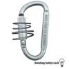 6Pcs Locking Karabiner D Ring Schlüssel Clip Frühling Snap Haken Latch Haken