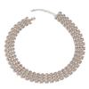 Mesh Design Exaggerated Cuban Chunky Chain Zinc Zinc Alloy Steampunk Choker Cool Hip Hop Necklace  Girls